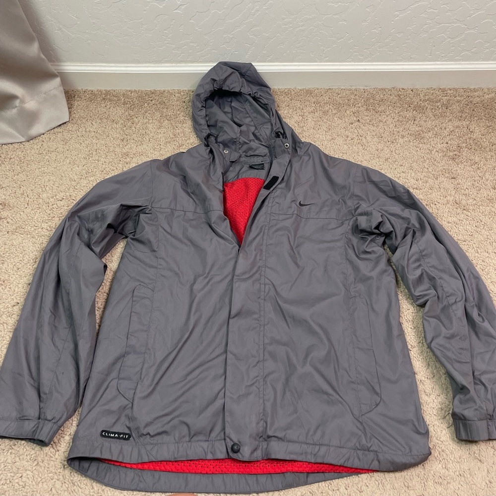Vintage 00s Y2K Nike Gray Tag Full Zip Windbreaker Jacket Men’s